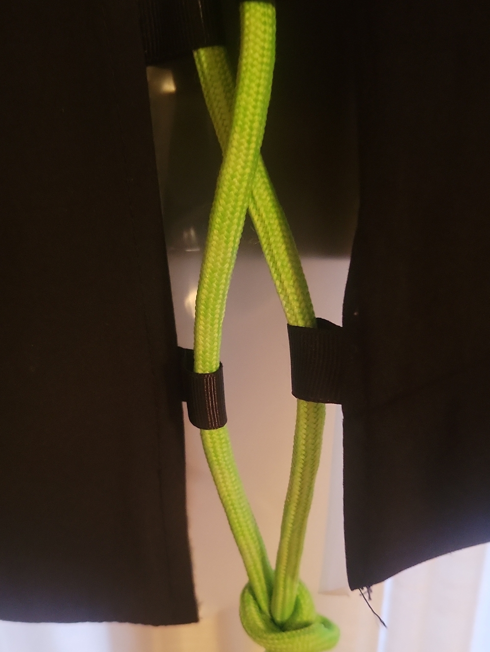 Womens Black Blazer with Orange and Lime And Yellow Accent Cords - Picture 4 of 9